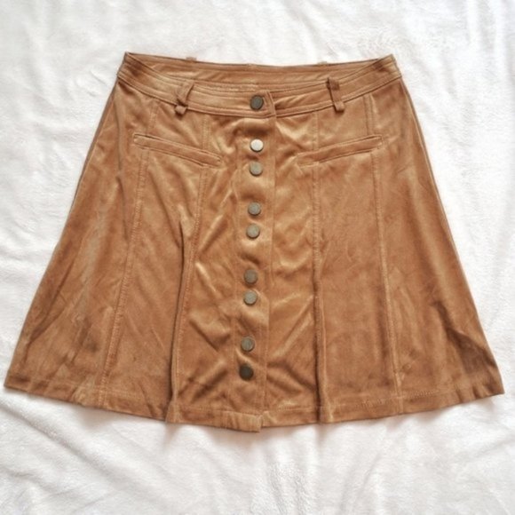 SUPER Soft Faux Suede Skater Skirt- XS​ - Picture 2 of 7